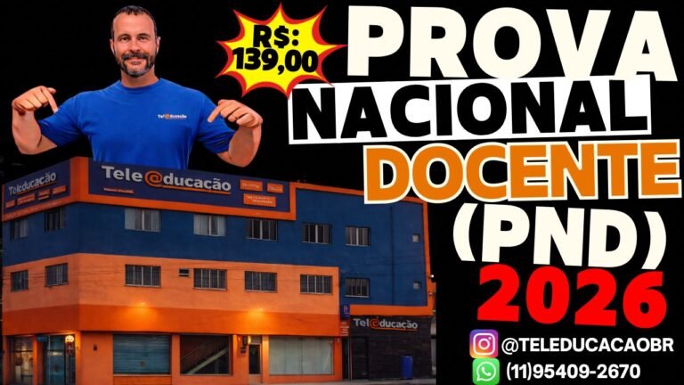 PND – Prova Nacional Docente